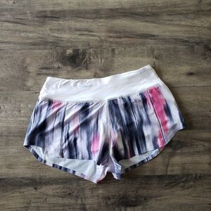 Lululemon Light As Air Shorts Mirage Deep Indigo / White Size 4